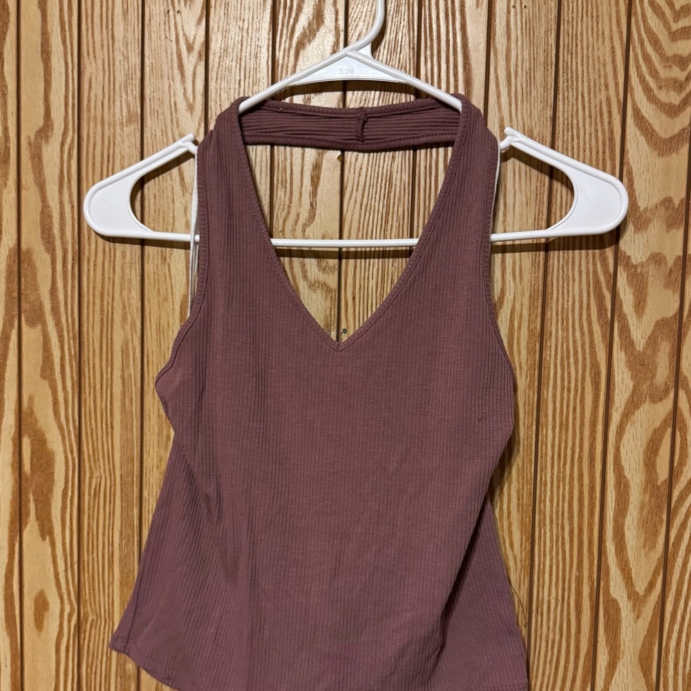American Eagle Outfitters Mauve Halter Top